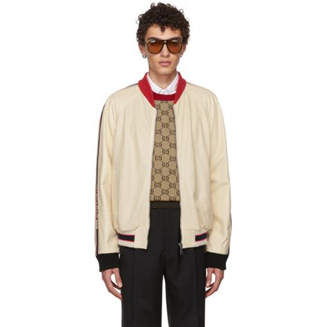 white gucci jacket 80s